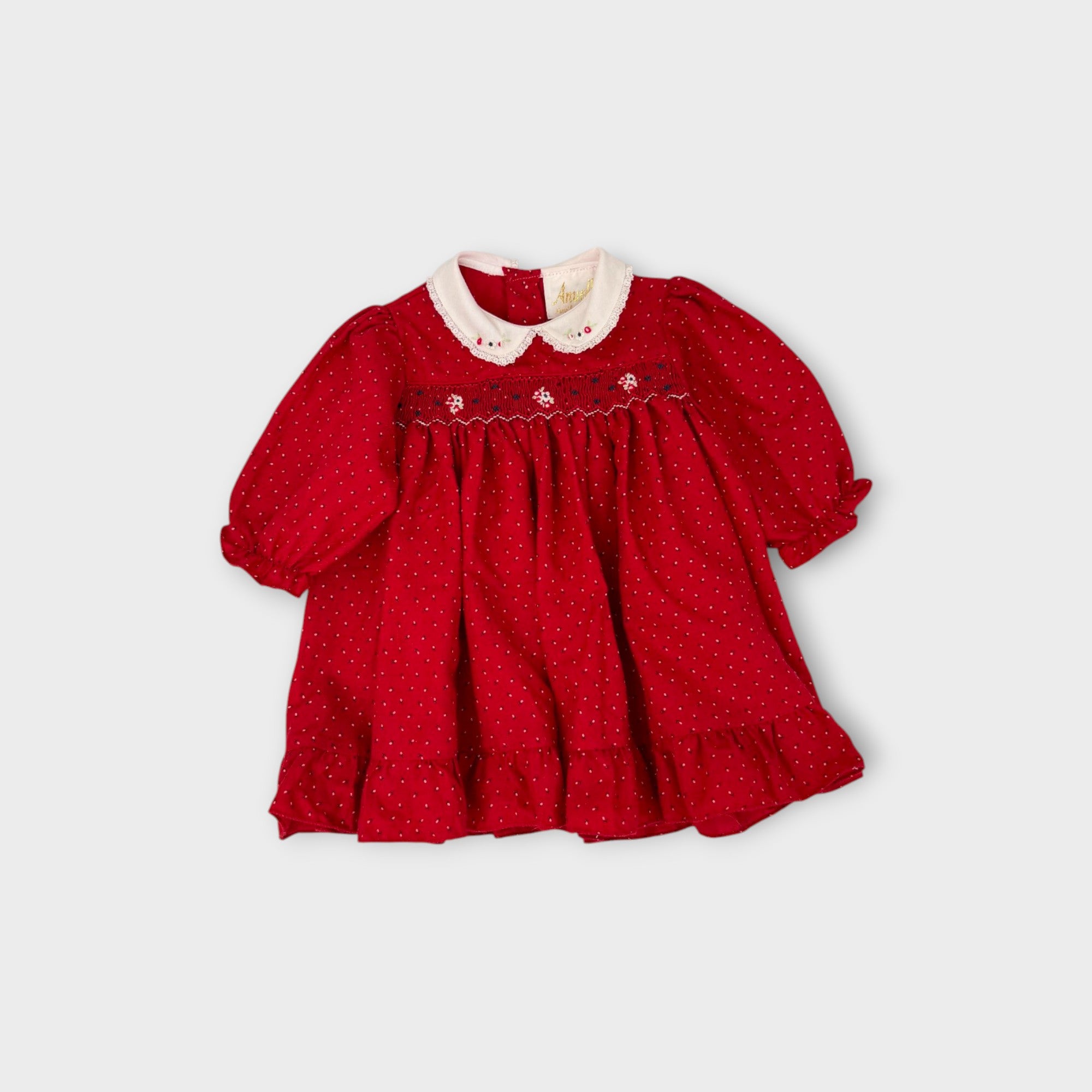 Vintage Anuello Smocked Dress, Size 0