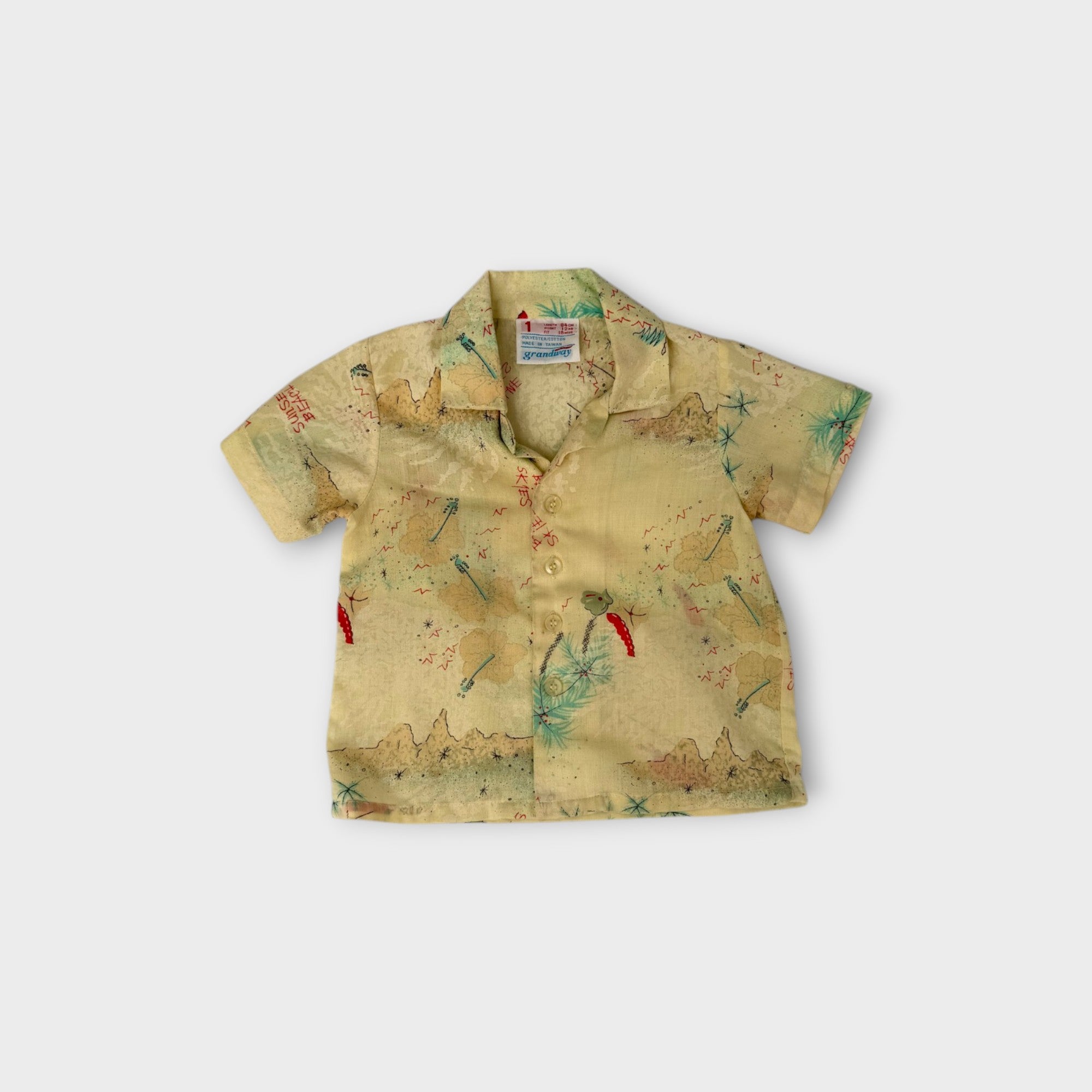 Vintage Hawaiian Shirt, Size 1
