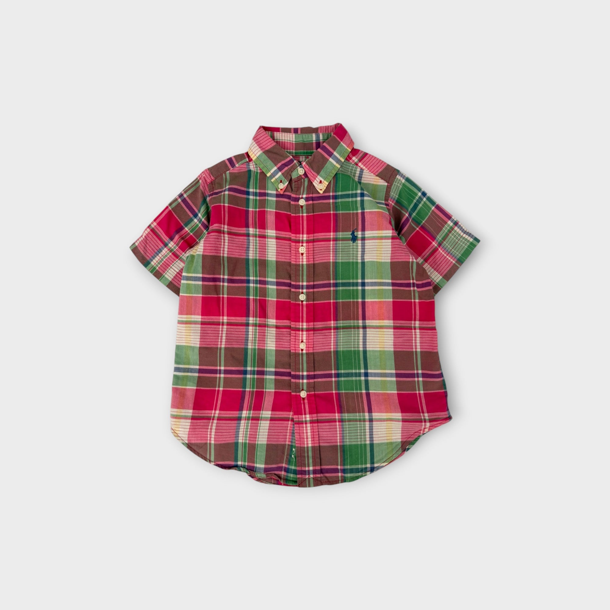 RL Polo Pink Plaid Shirt, Size 4
