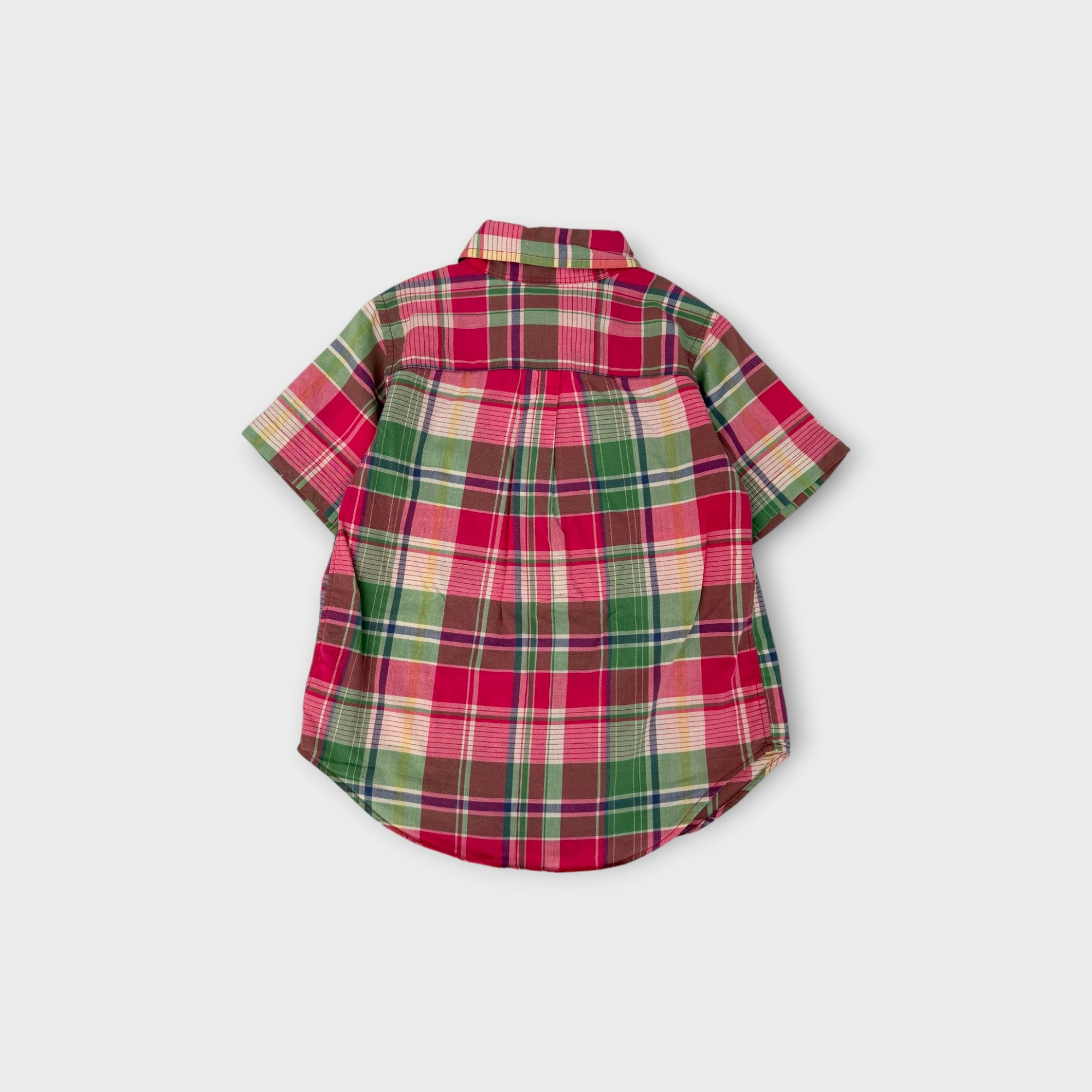 RL Polo Pink Plaid Shirt, Size 4