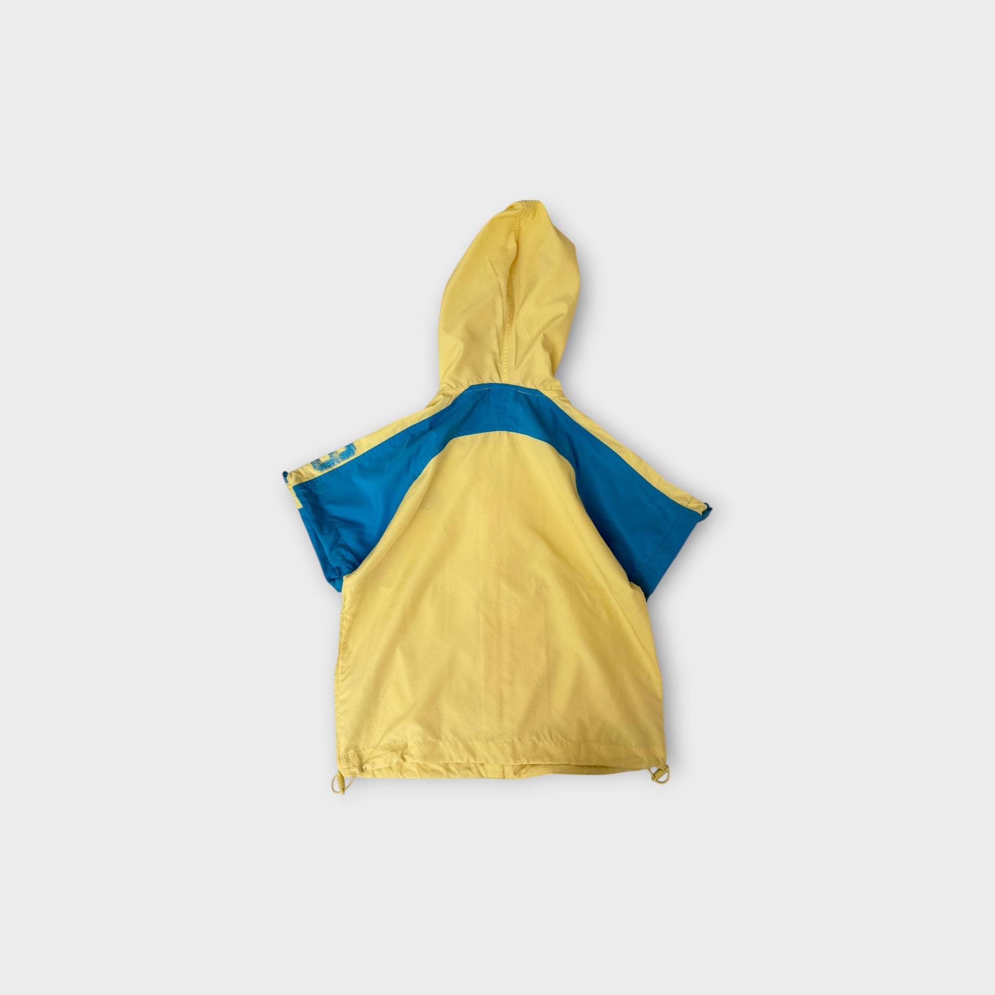 Vintage Adidas Yellow and Blue Short Sleeve Track Jacket, Size 5