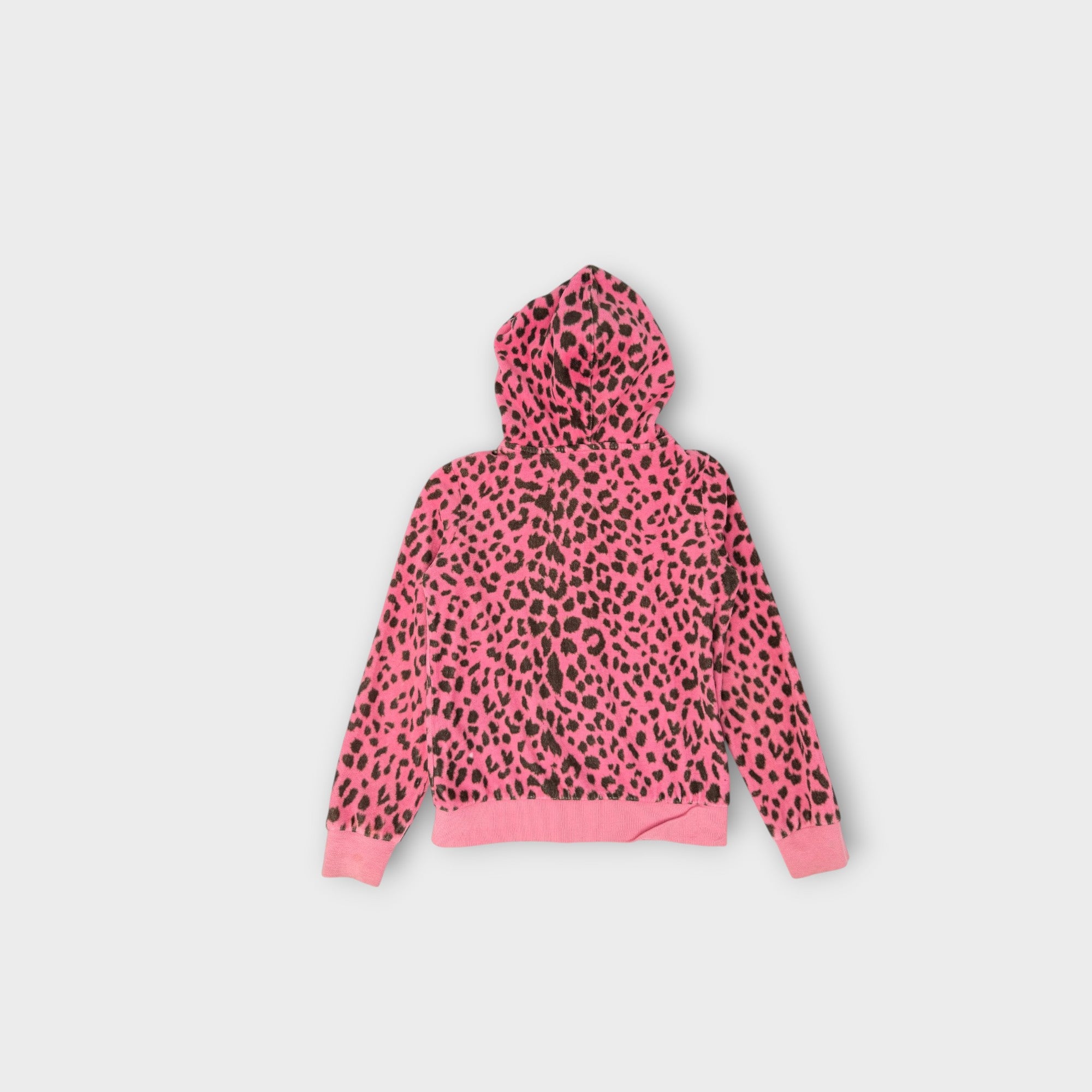 Retro Juicy Couture Pink Leopard Velour Jacket, Size 6