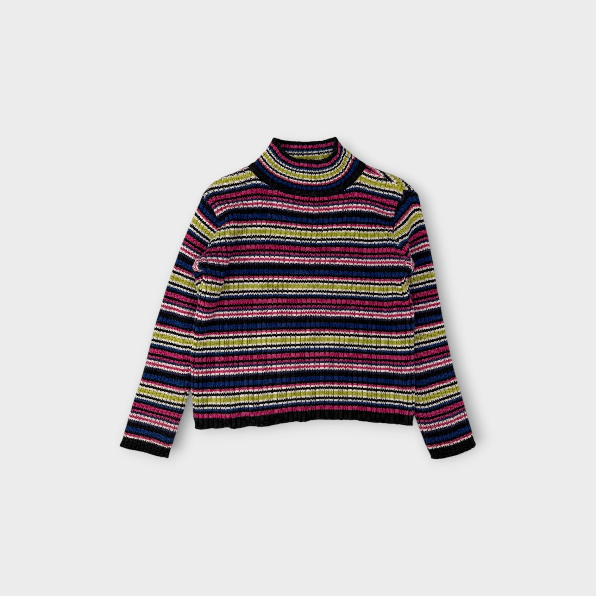 Retro Gap Striped Turtleneck, Size 7