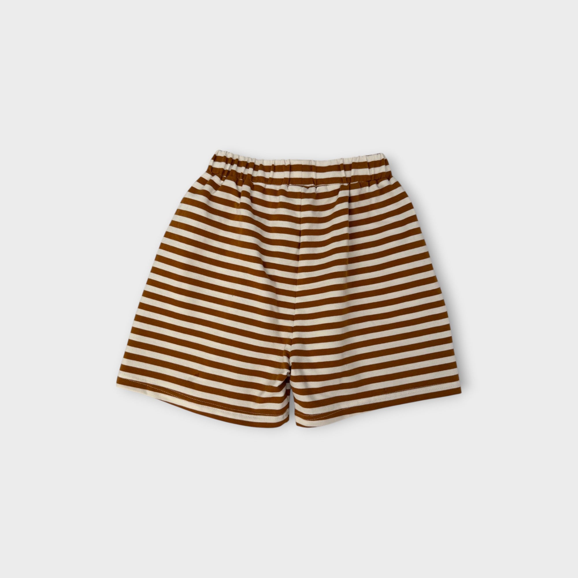 Alfred Stripe Cotton Shorts, Size 6-7