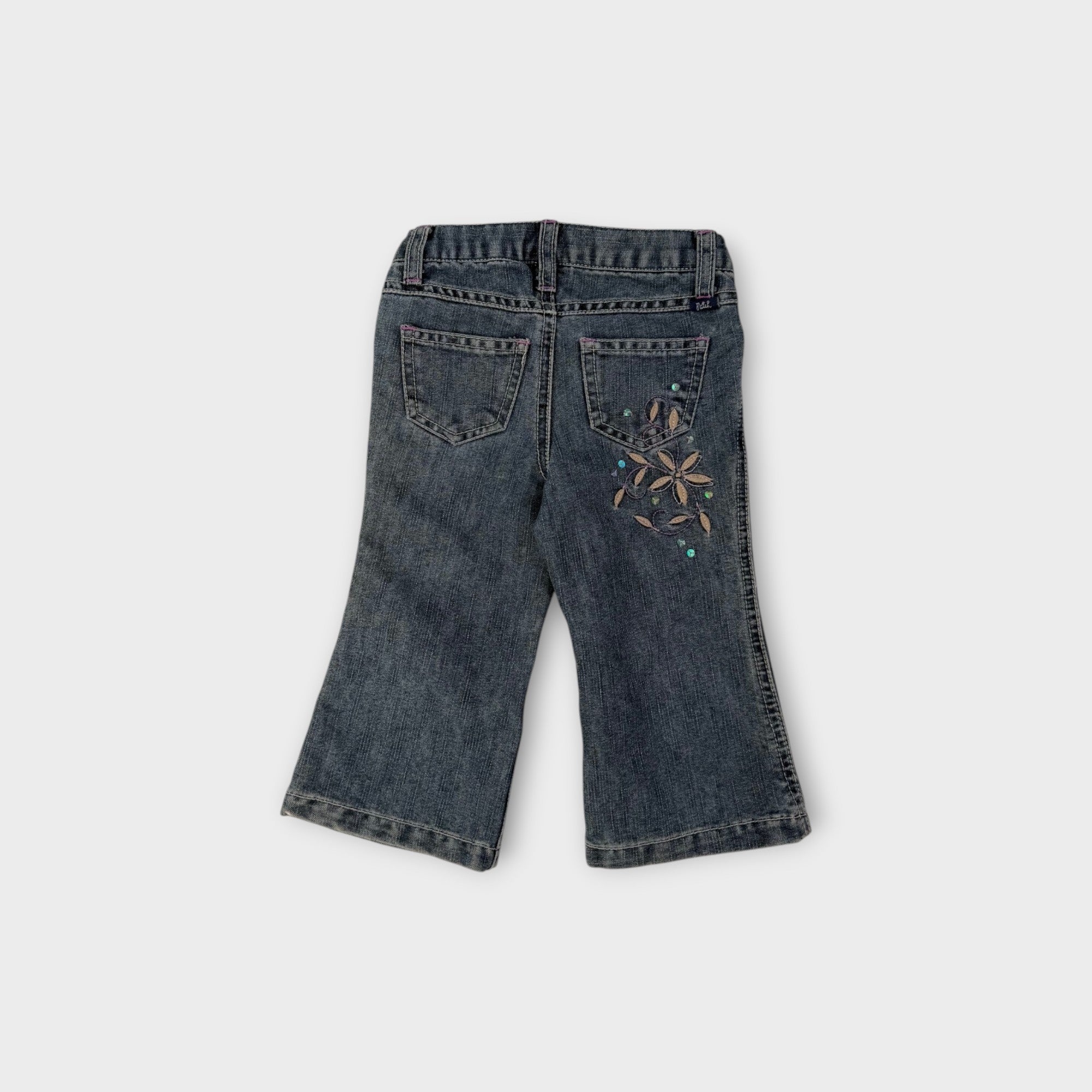 Retro Pumpkin Patch Jeans, Size 0