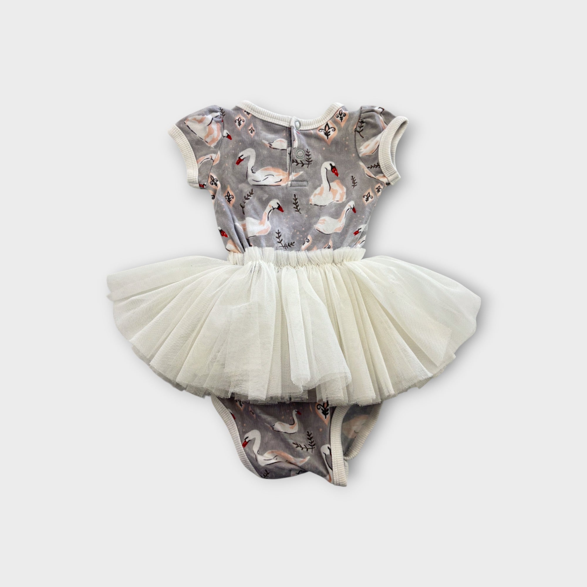 Rock Your Baby Swan Print Dress, Size 00