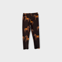 Mini Rodini Horse Leggings, Size 2