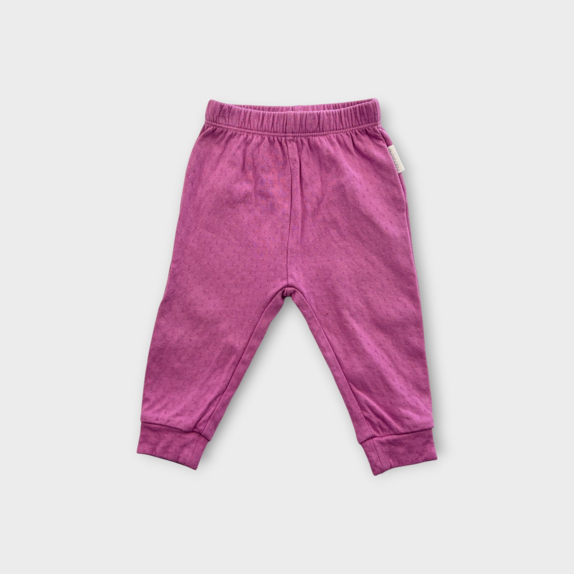 Purebaby Pink Cotton Pants, Size 00