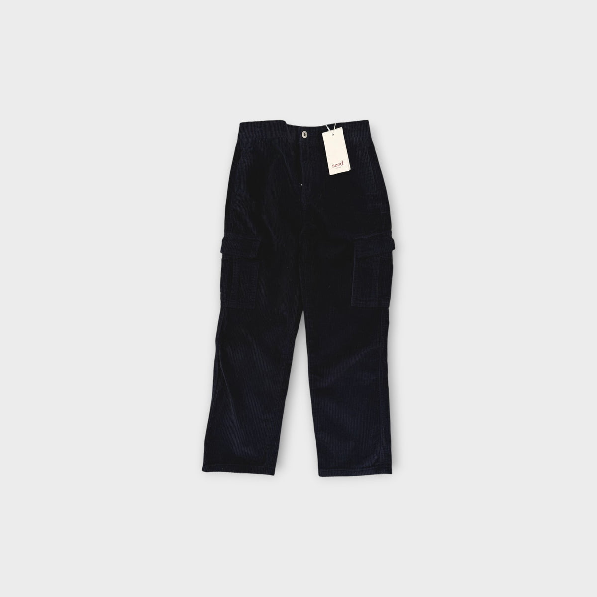 Seed Heritage Navy Corduroy Cargo Pants, Size 8