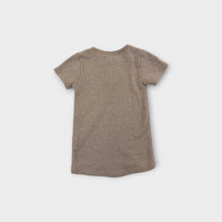 Jamie Kay Oatmeal Ribbed T-Shirt, Size 3