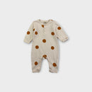 Nature Baby Mustard Dot Onesie, Size 000