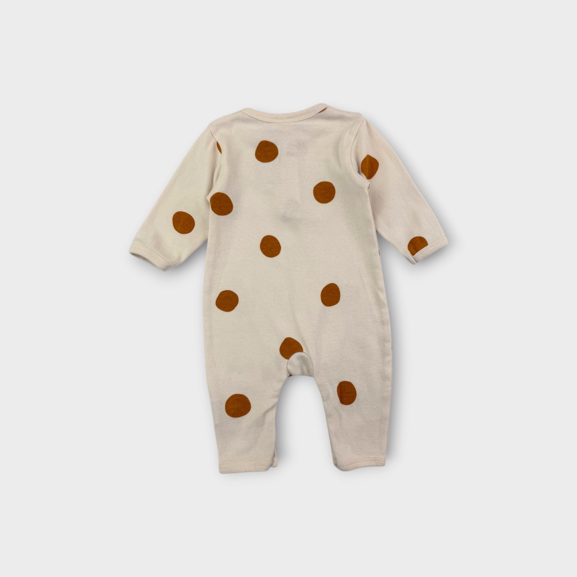 Nature Baby Mustard Dot Onesie, Size 000