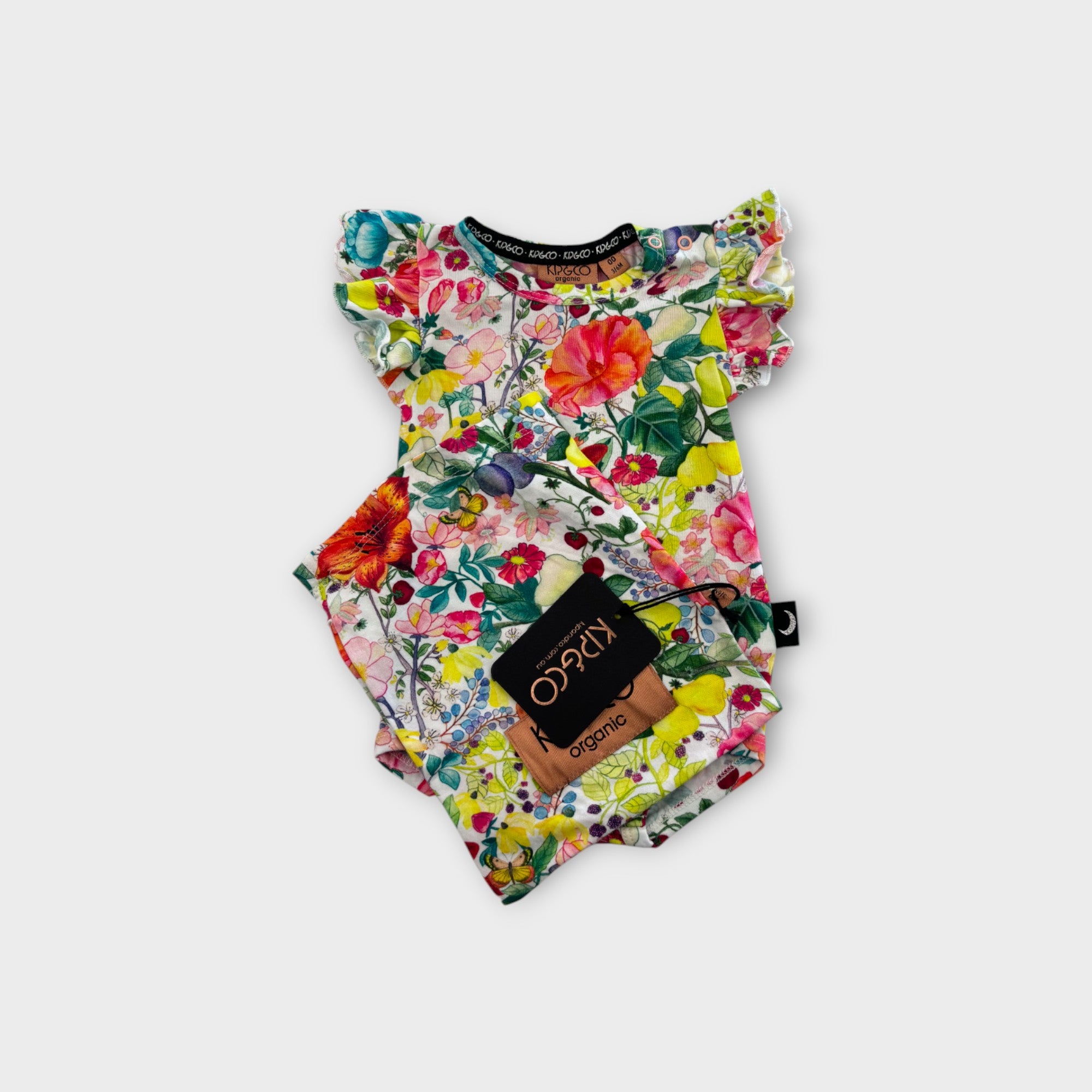 Kip & Co Floral Bodysuit, Size 00
