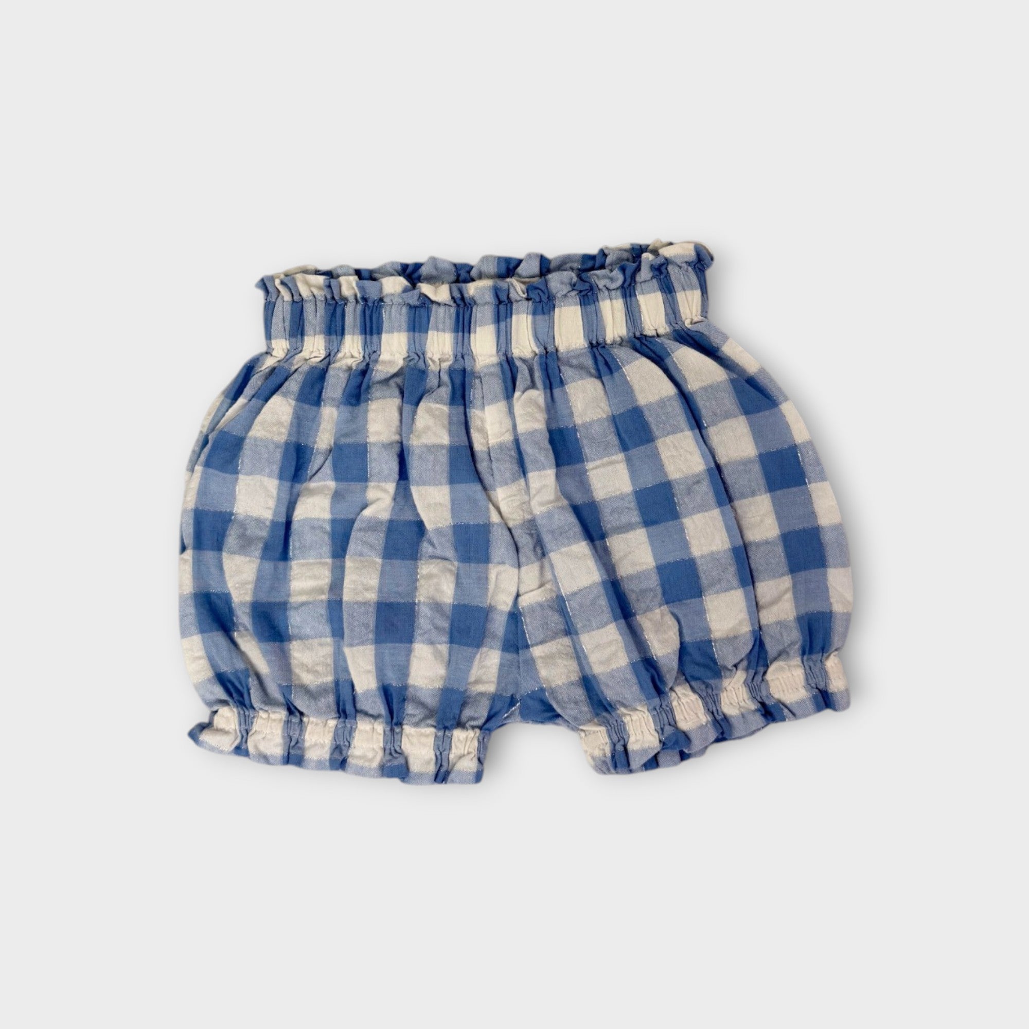 Blue Gingham Matching Set, Size 0