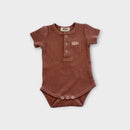 Bencer & Hazelnut Ribbed Bodysuit, Size 00