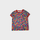 Colourful Polkadot T-Shirt, Size 7