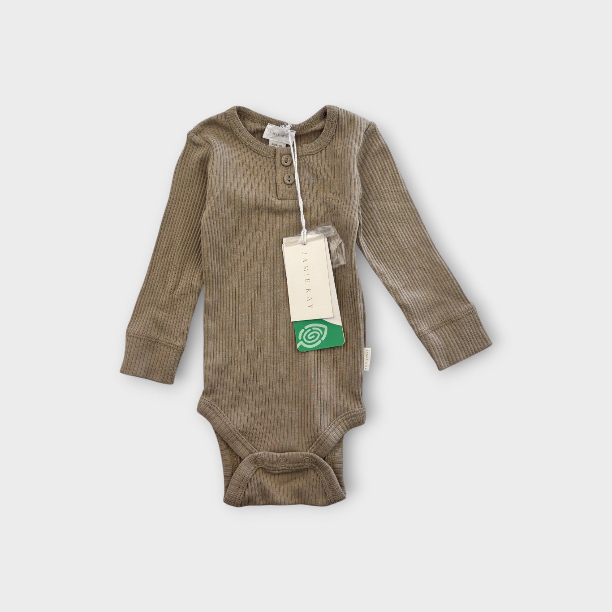 Jamie Kay Stone Ribbed Bodysuit, Size 00