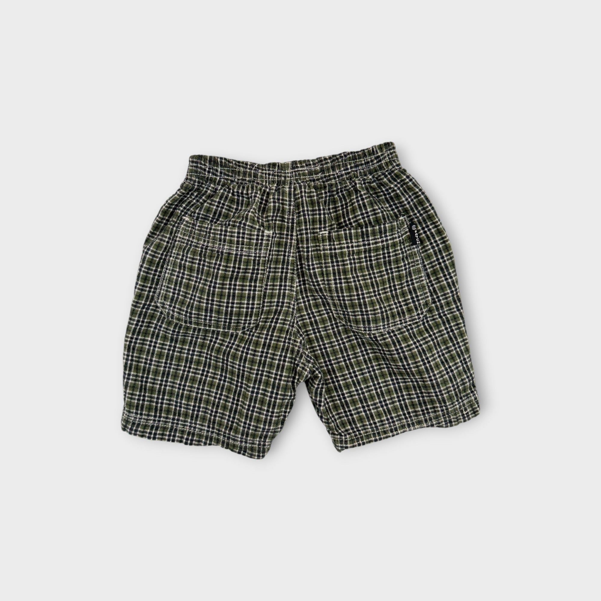 Retro Plaid Pumpkin Patch Shorts, Size 0