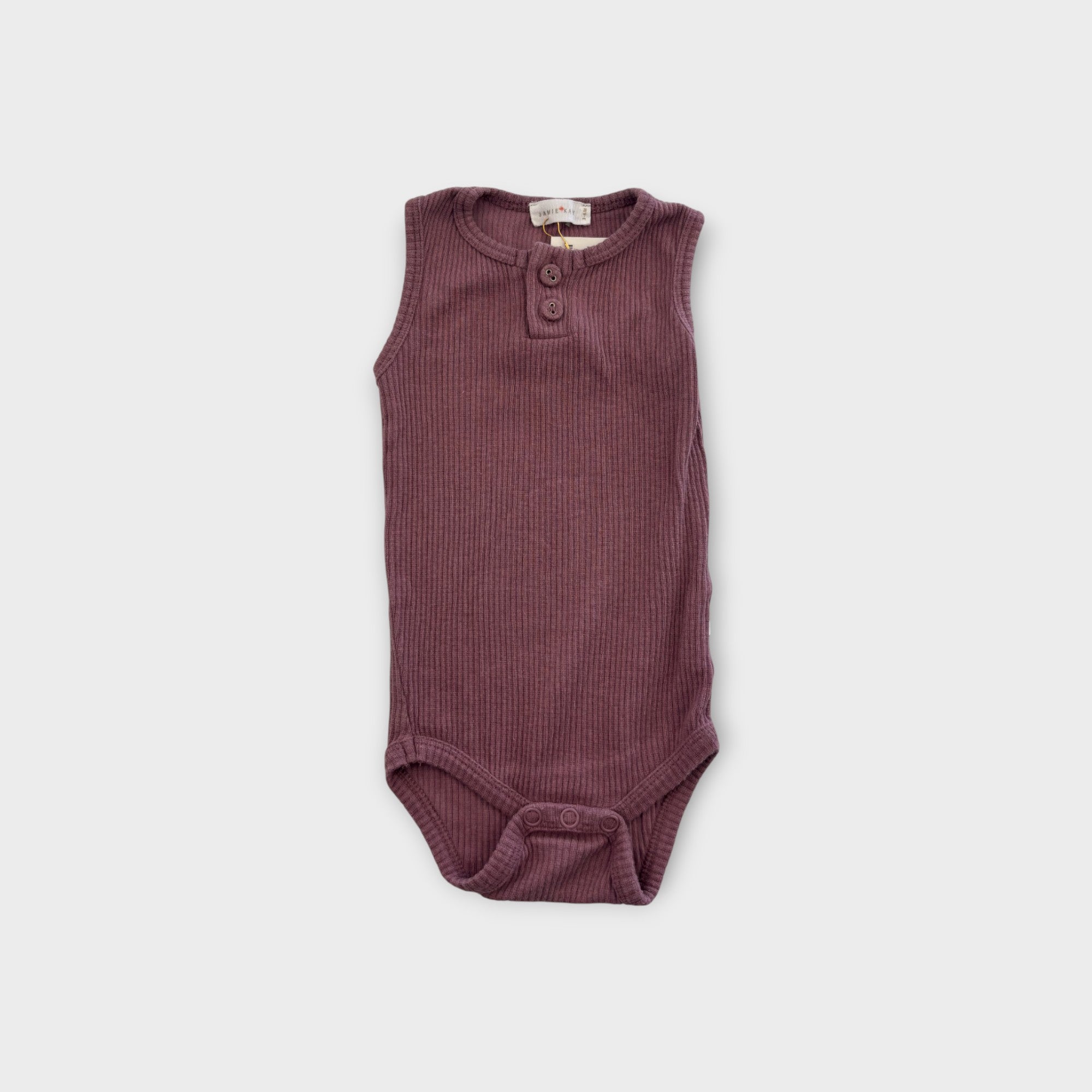 Jamie Kay Mauve Ribbed Bodysuit, Size 00