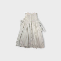 Vintage Fred Bare White Smocked Dress, Size 4