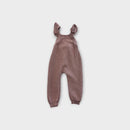 Quincy Mae Blush Knit Overalls, Size 00