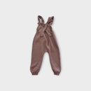 Quincy Mae Blush Knit Overalls, Size 00