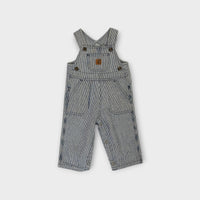 Carhartt Hickory Stripe Overalls, Size 00
