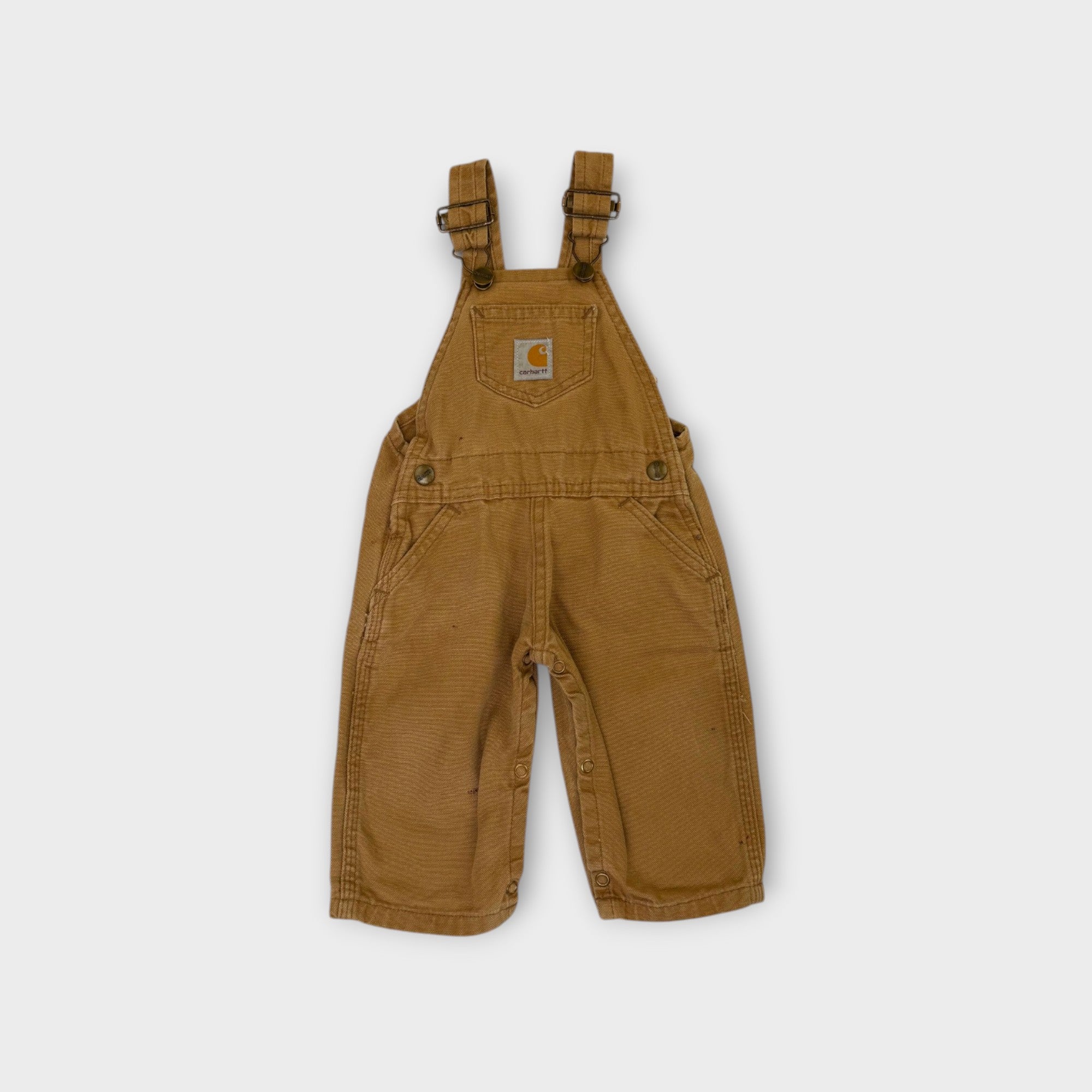 Carhartt Vintage Light Brown Duck Overalls, Size 00