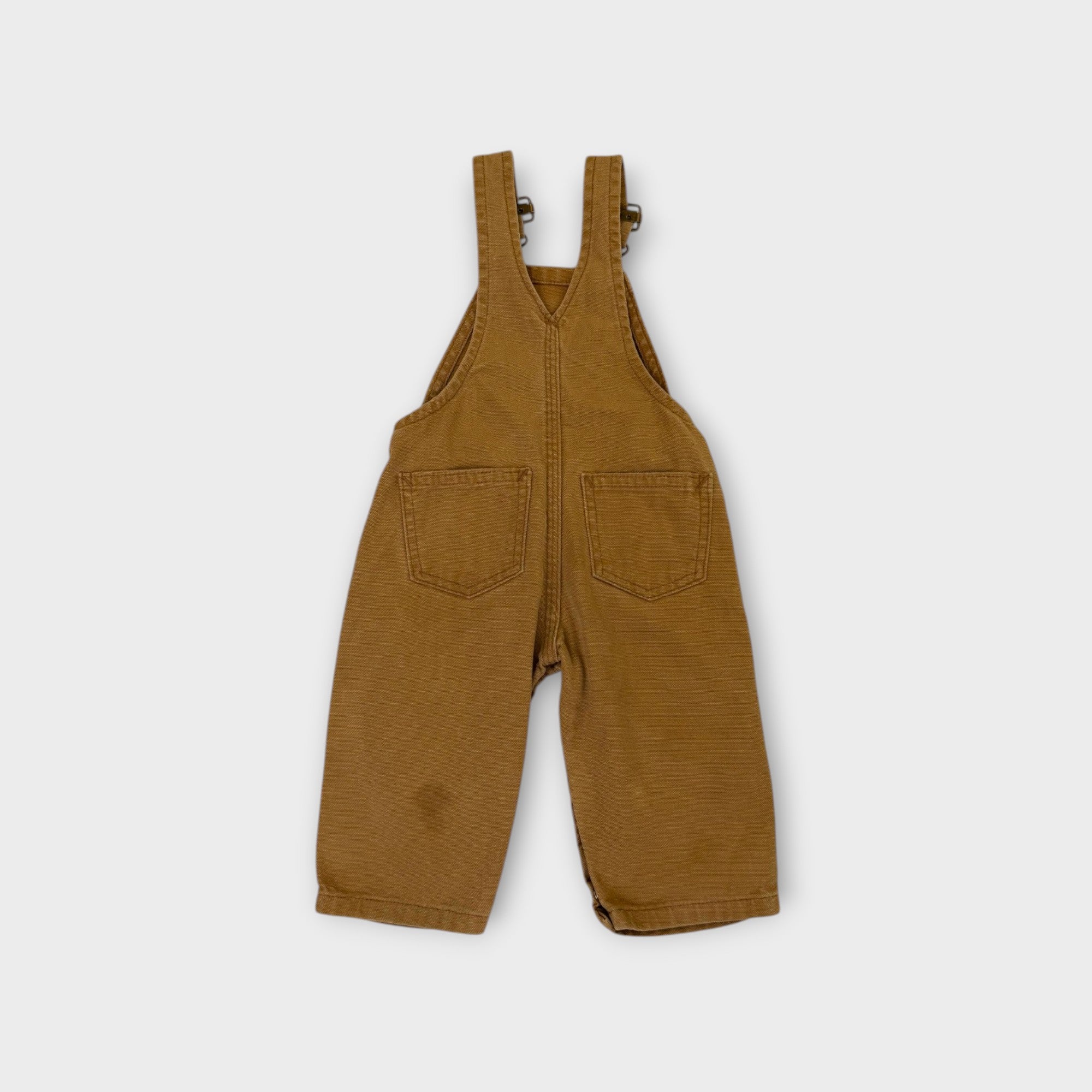 Carhartt Vintage Light Brown Duck Overalls, Size 00