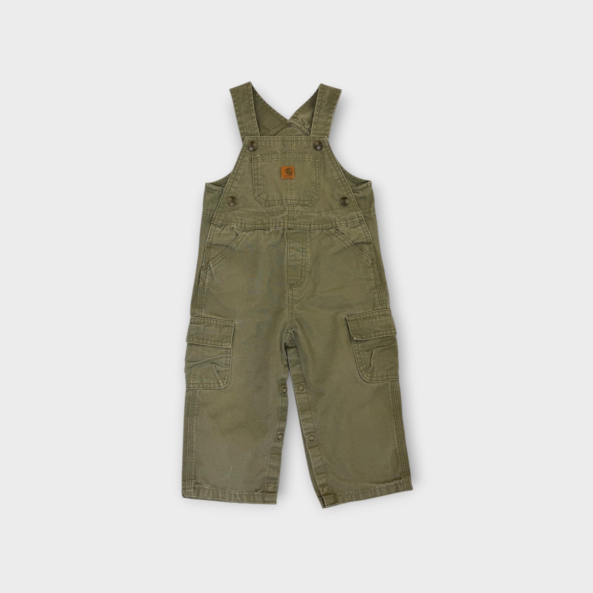 Carhartt Green Cargo Overalls, Size 1