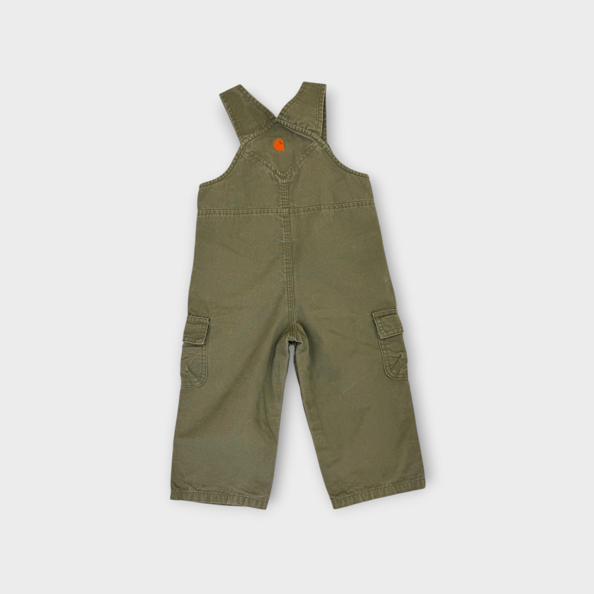 Carhartt Green Cargo Overalls, Size 1