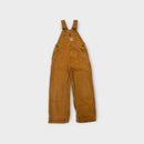 Carhartt Dark Brown Duck Overalls, Size 6