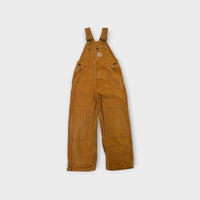 Carhartt Dark Brown Duck Overalls, Size 6