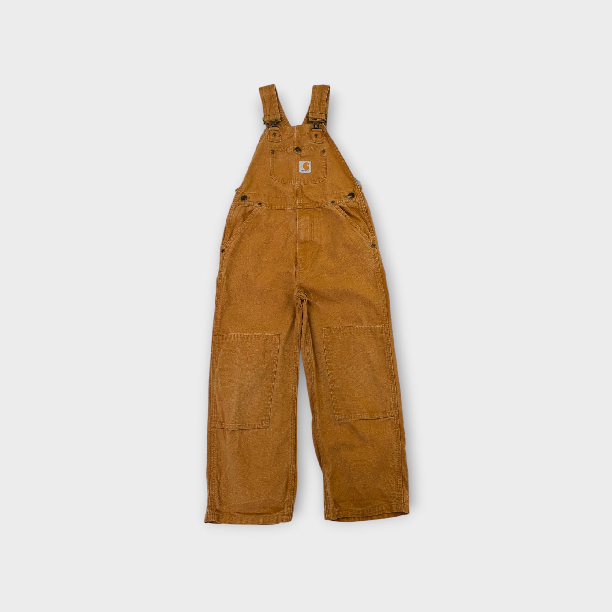 Carhartt Dark Brown Duck Overalls, Size 6