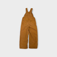 Carhartt Dark Brown Duck Overalls, Size 6