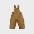 Carhartt Vintage Light Brown Duck Overalls, Size 0