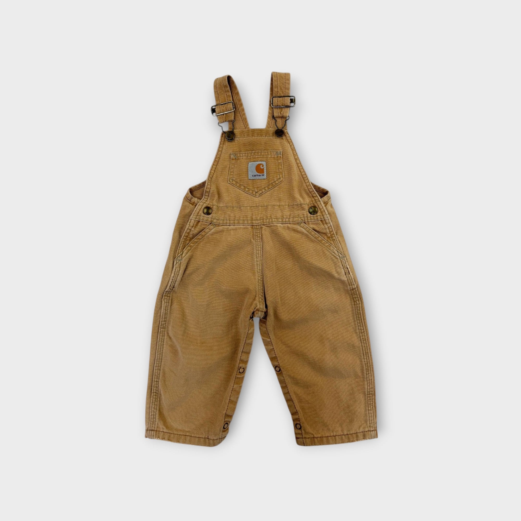 Carhartt Vintage Light Brown Duck Overalls, Size 0