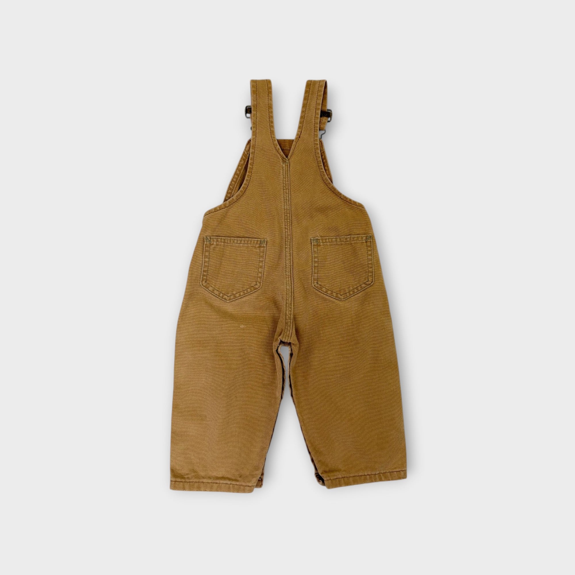 Carhartt Vintage Light Brown Duck Overalls, Size 0