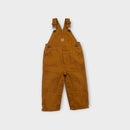 Carhartt Dark Brown Duck Overalls, Size 1