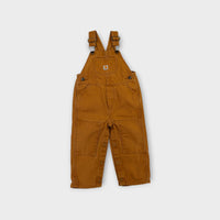 Carhartt Dark Brown Duck Overalls, Size 1