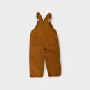 Carhartt Dark Brown Duck Overalls, Size 1