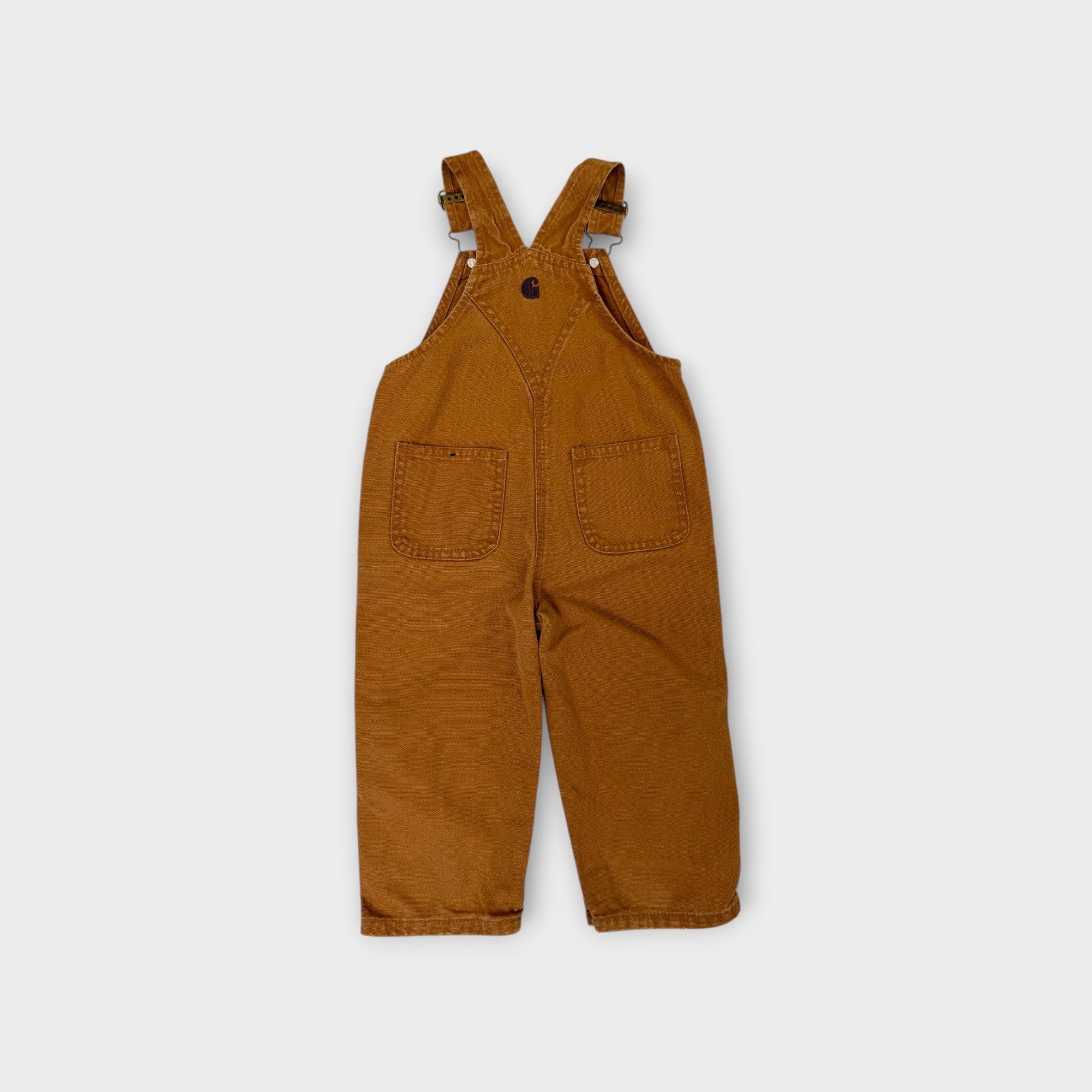 Carhartt Dark Brown Duck Overalls, Size 1