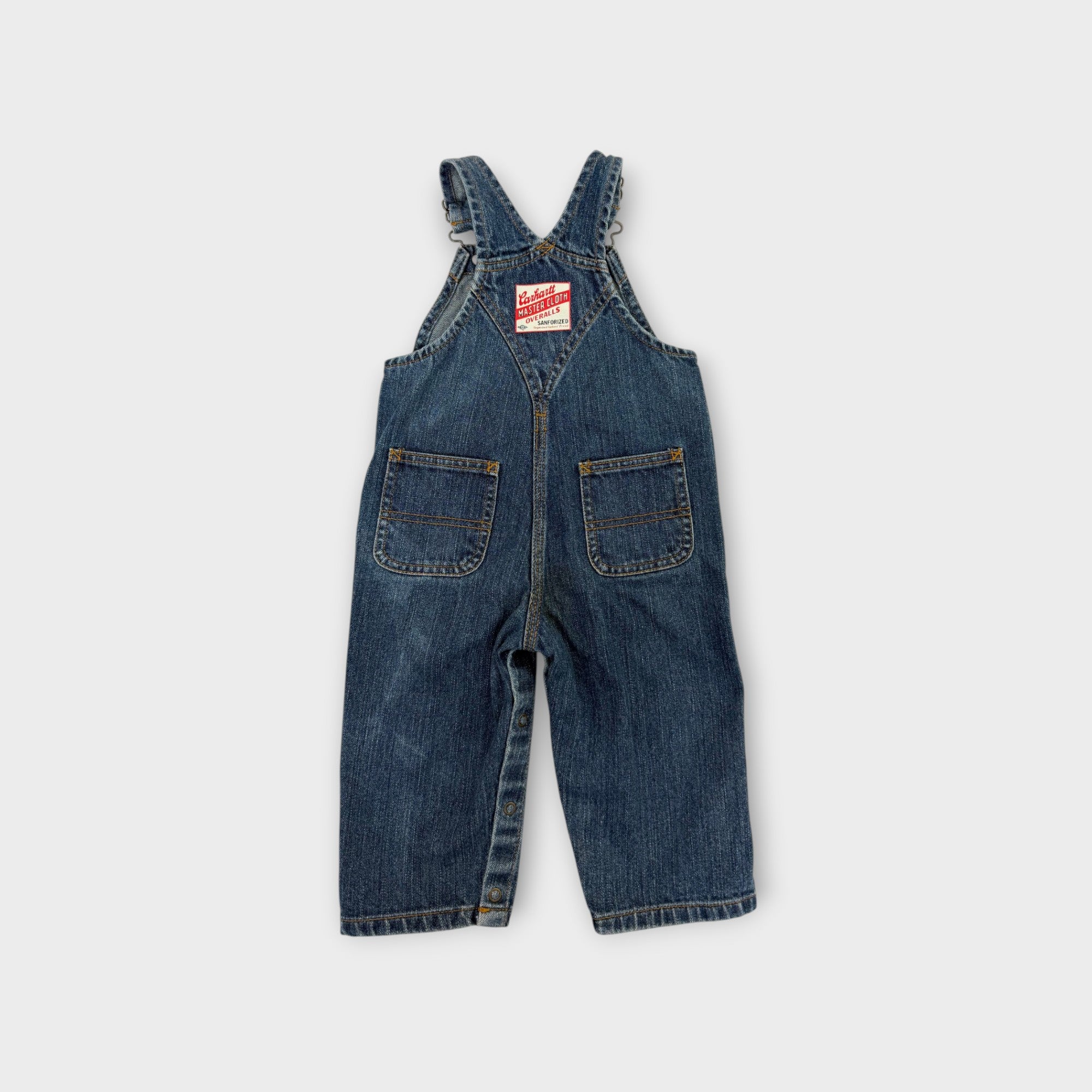 Carhartt Denim Workwear Overalls, Size 0