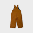 Carhartt Duck Brown Duck Lined Overalls, Size 2