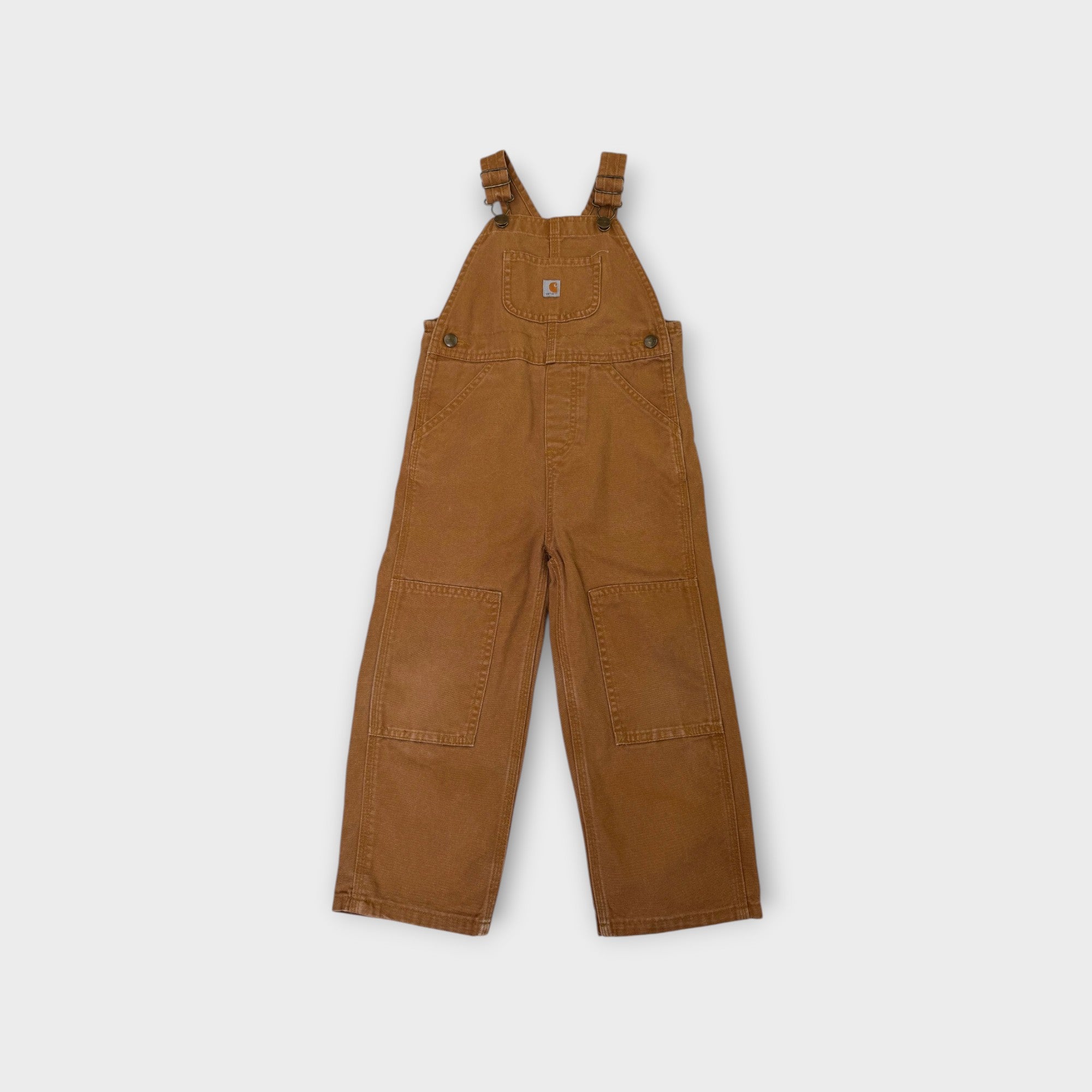 Carhartt Duck Brown Duck Overalls, Size 3