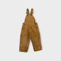 Carhartt Vintage Light Brown Duck Overalls, Size 3