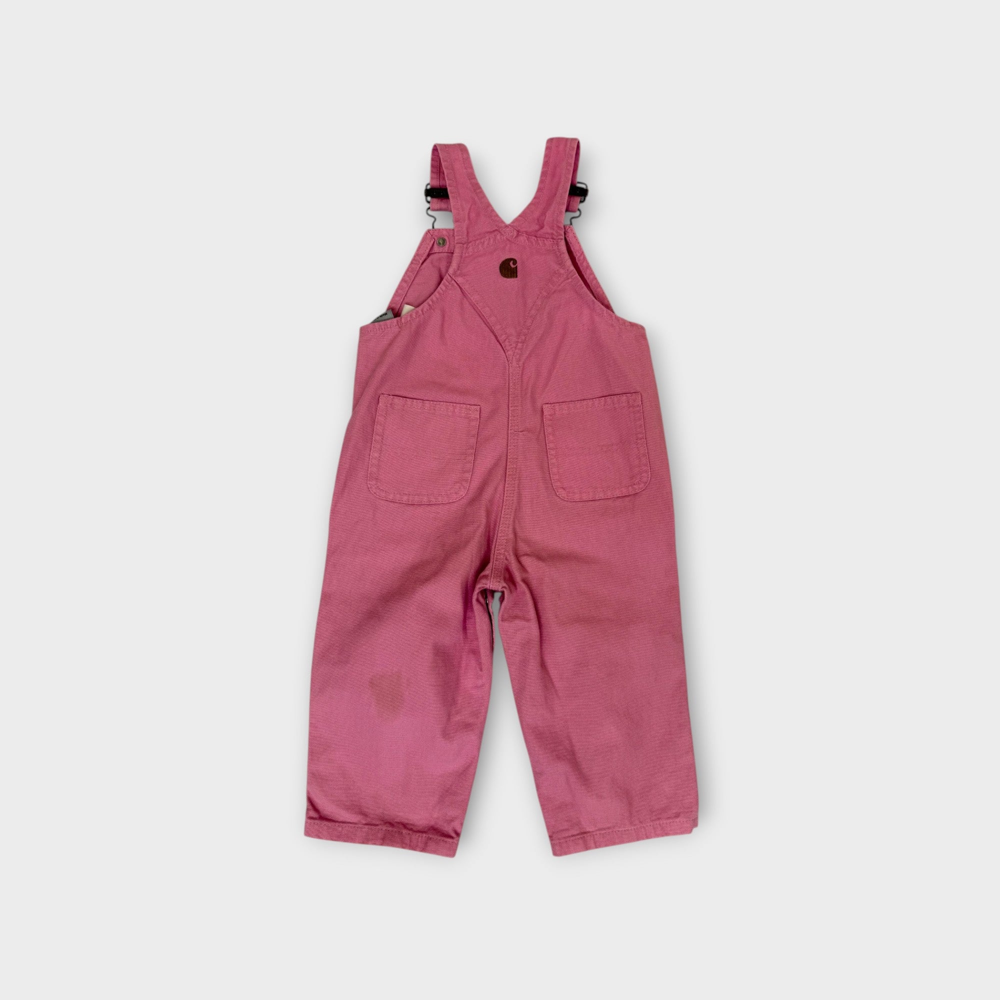 Carhartt Pink Heart Workwear Overalls, Size 1