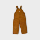Carhartt Duck Brown Duck Overalls, Size 3