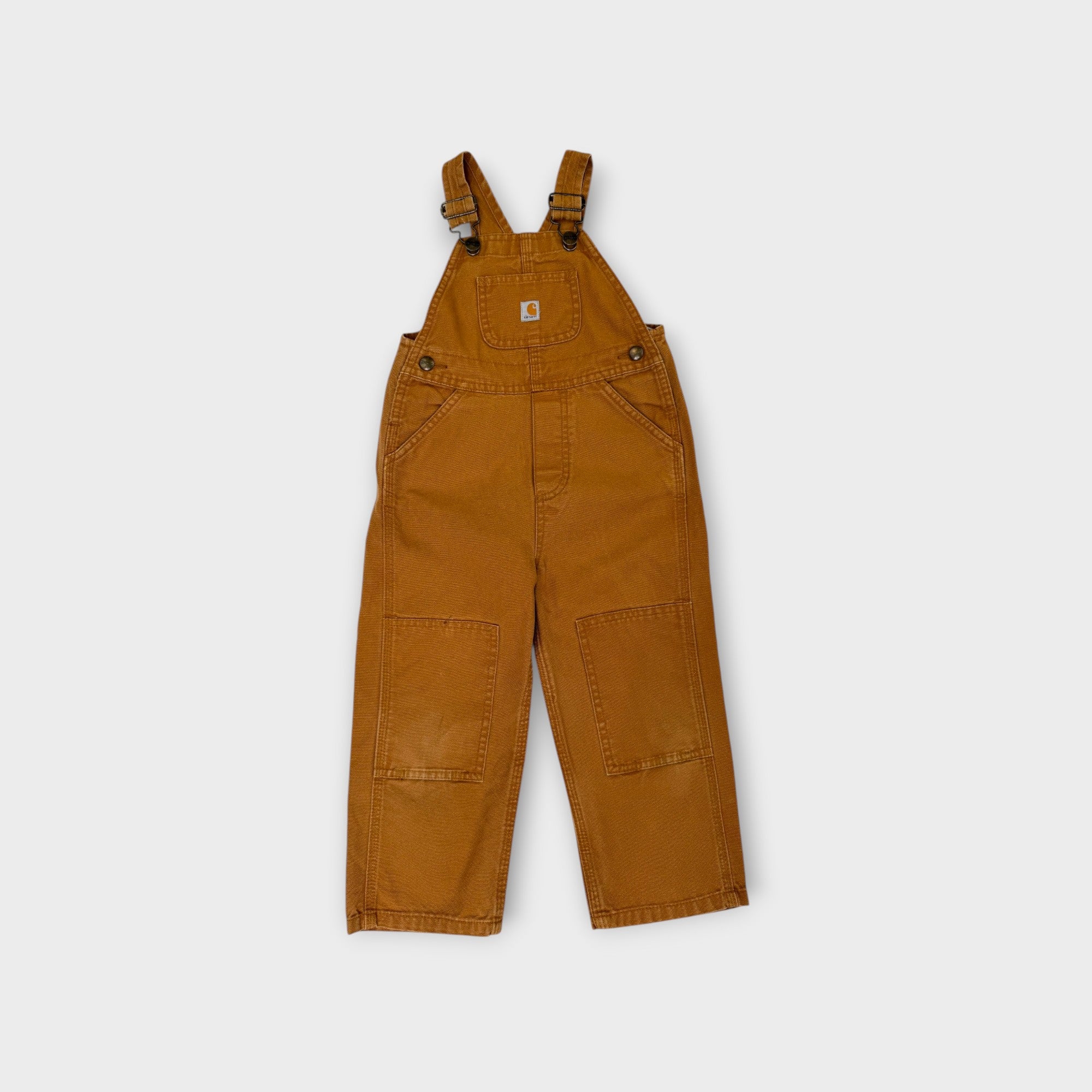 Carhartt Duck Brown Duck Overalls, Size 3