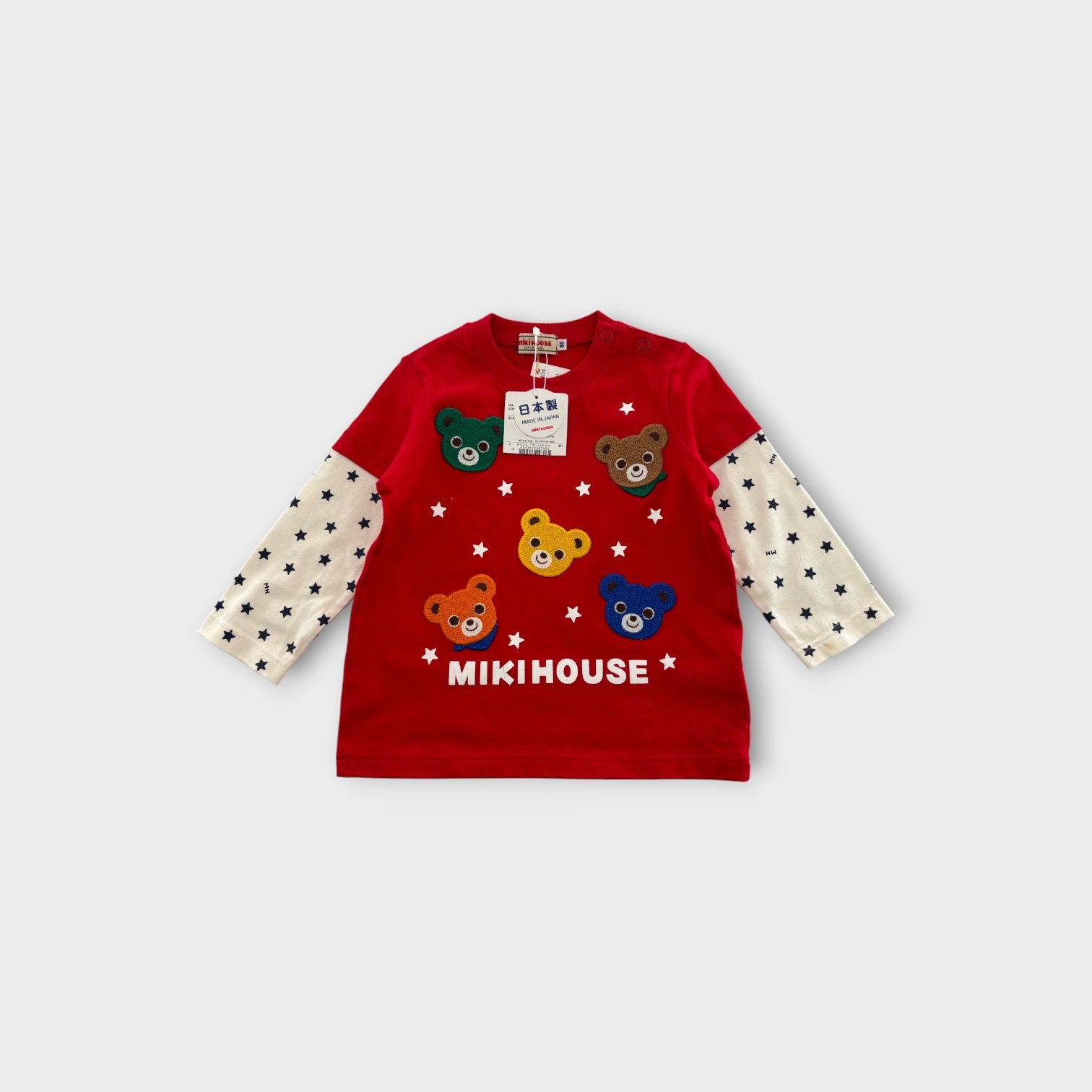 Miki House Layered Long Sleeve, Size 0